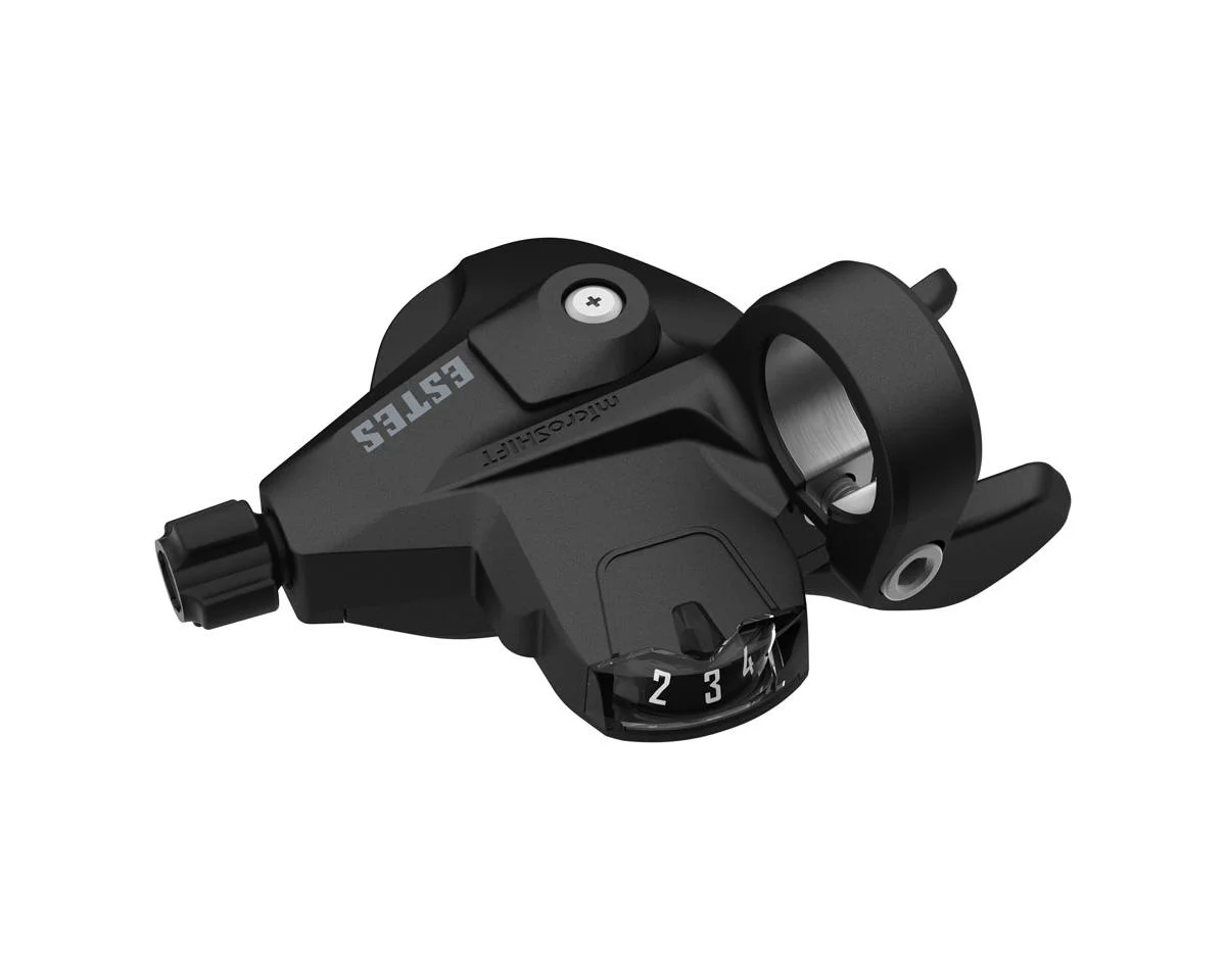 Microshift Estes Thumb Tap Mountain Shifter (Black) (w/ Optical Gear Indicator) (Right) (9 Speed)